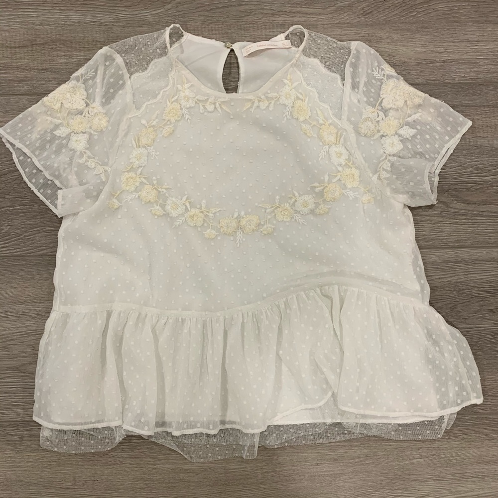 Embroidered Zara blouse